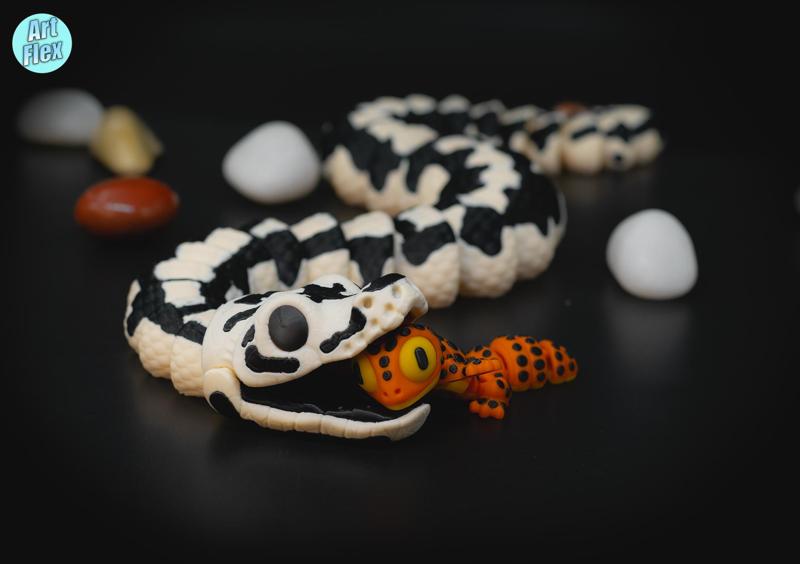 Articulated Ball Python STL and 3MF