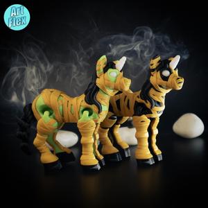 Flexi Mummy Unicorn STL and 3MF