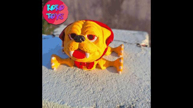 CUTE FLEXY DRACULA PUG PRINT-IN-PLACE ARTICULATED