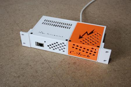10" rack enclosure, modular with PSU