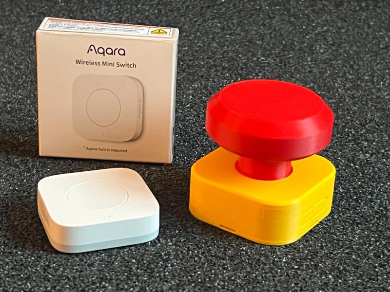Aqara wireless mini switch estop button skin