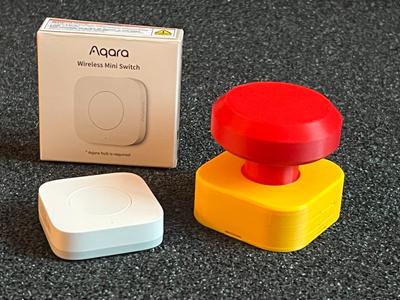 Aqara wireless mini switch estop button skin
