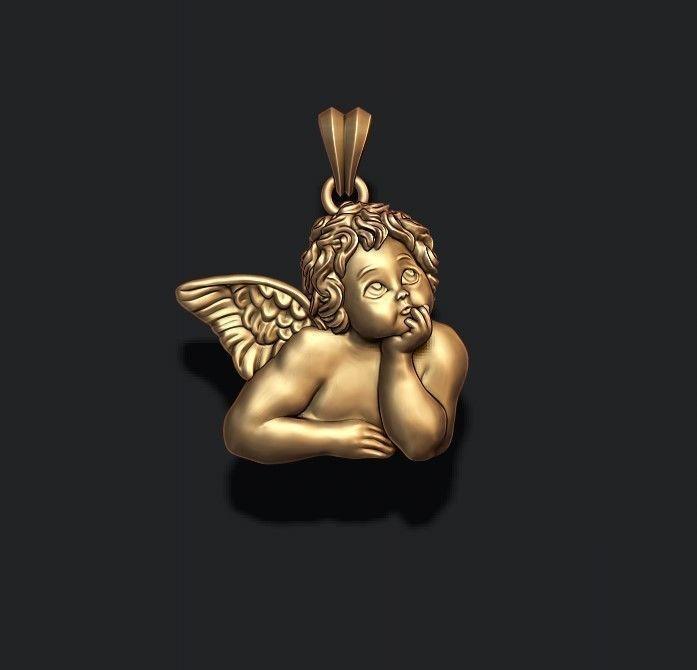 dreaming angel pendant