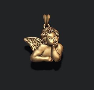 dreaming angel pendant