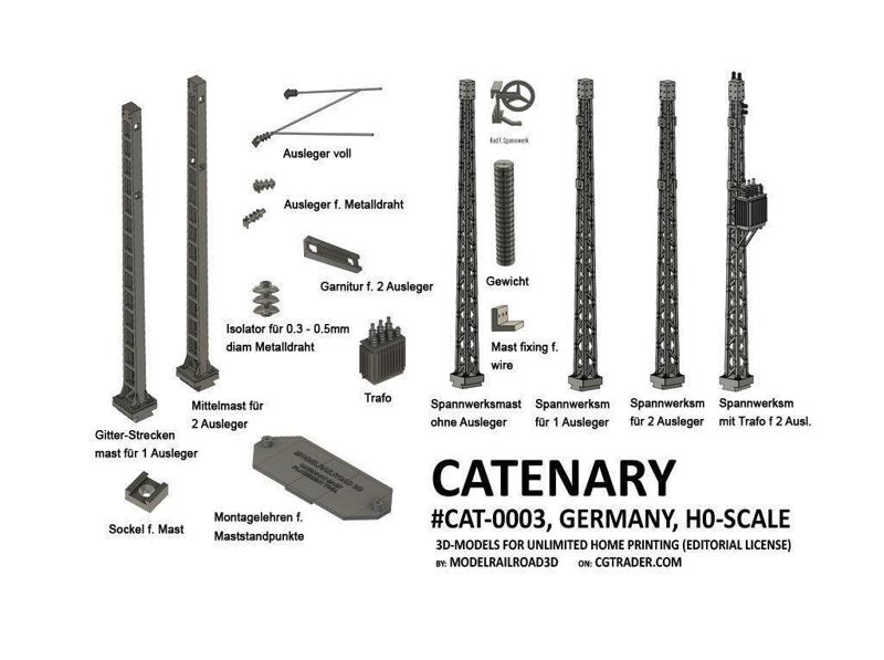 CAT-0003 Catenary Germany H0-scale