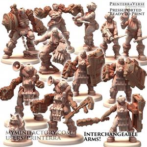 018 9th OGRESS Brigade Strong and Thicc Muscular Northern Woman Military Force with Shield Gun and Armor