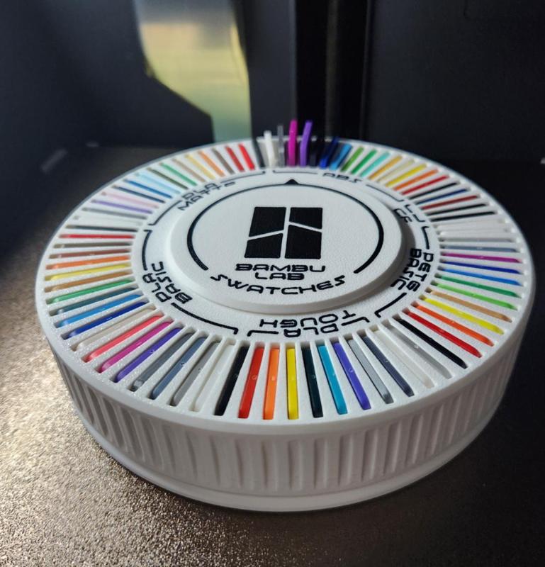 Short Filament Swatch Display