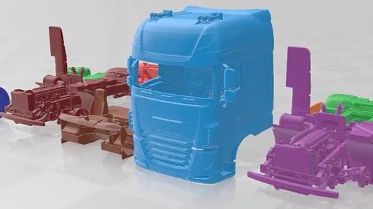 DAF XF 2013 Printable Truck