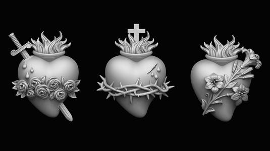 Three Sacred Hearts