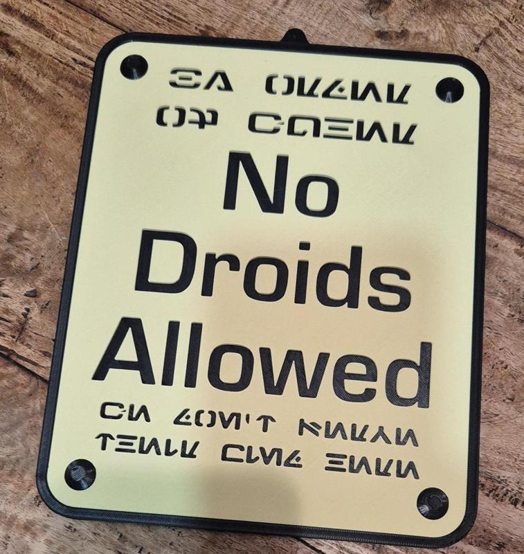 Star Wars – No Droids Allowed