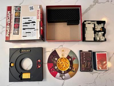 Power Vacuum Board Game Insert (Deluxe + Sleeves)   