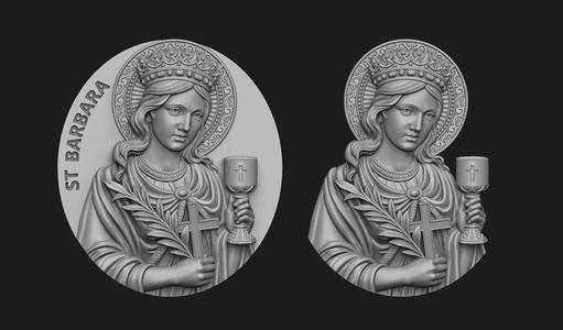 Saint Barbara Medallion and Pendant