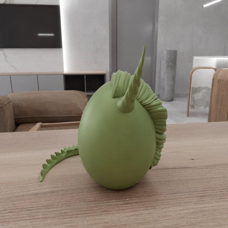 3D Unicorn Egg Decor with 3D Print Stl Files and Gift for Men & Kids Toy, Unicorn, 3D Printing, Dragon Tail, 3D Printed Decor, Toy
