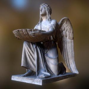 Baptismal Angel kneeling