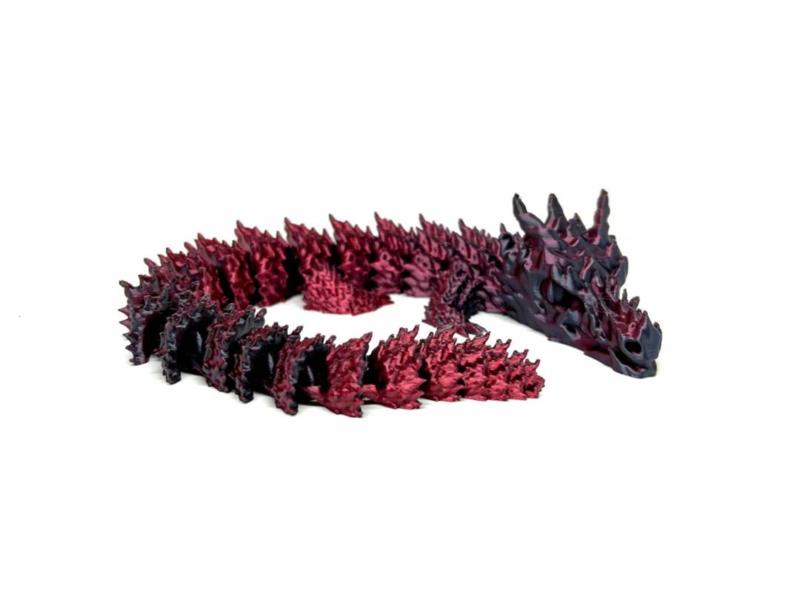Horn Dragon – detailed flexi dragon under 4 hours!