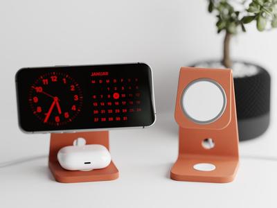 Minimalist Phone Stand for AirPods and MagSafe (USB-C)