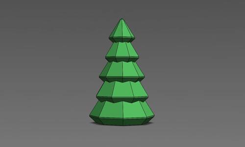 Low Poly Christmas Tree A