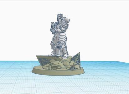 40mm and 32 mm Zendikar Hero Bases (MTG/WH40k)