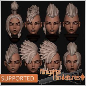 Space nuns punk heads – 64 heads