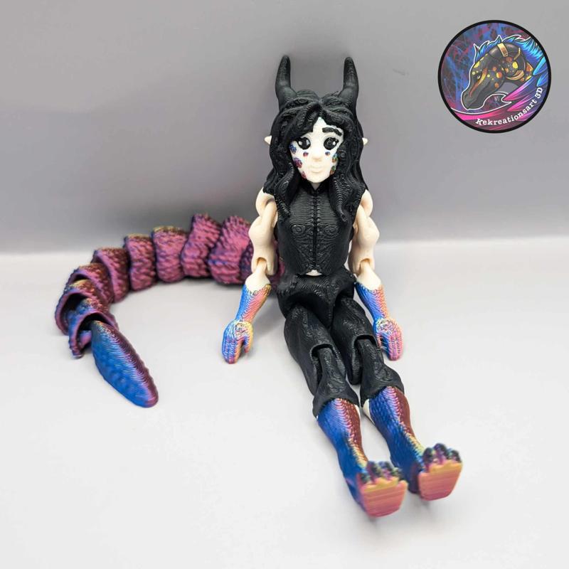 Flexi Mini and Tiny Syris Dragon Girl
