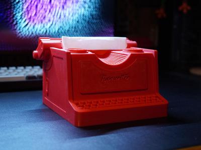 Retro Typewriter Tissue Box