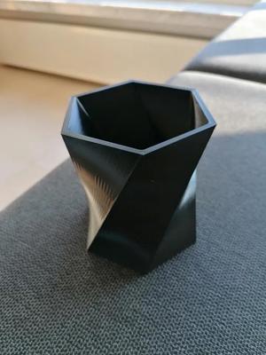 Hexagonal vase