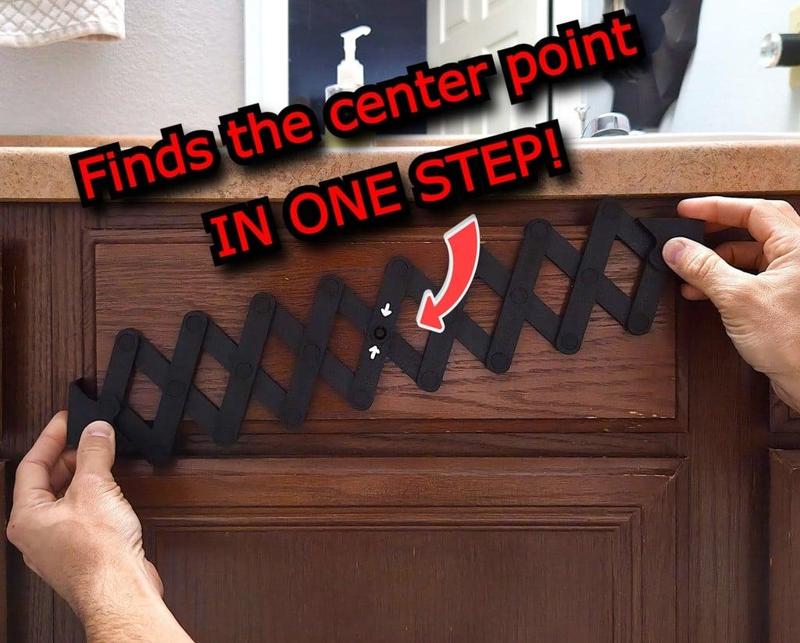 Center Finding Tool With Cabinet Pull Marking Companion