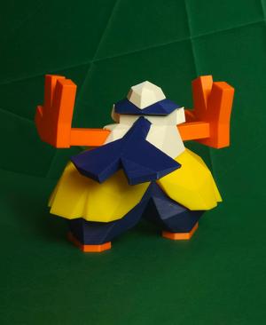 Hariyama Low Poly
