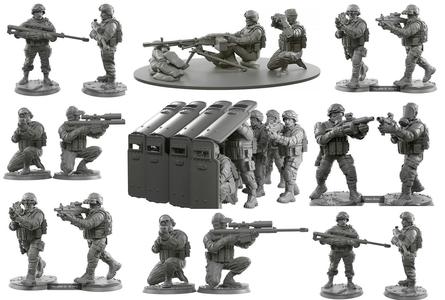 Army 32mm scale  3D Model Collection
