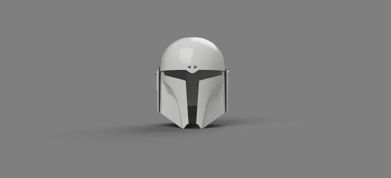 Imperial MK-1: Custom made Mandalorian Helmet STL File (3D Print File)