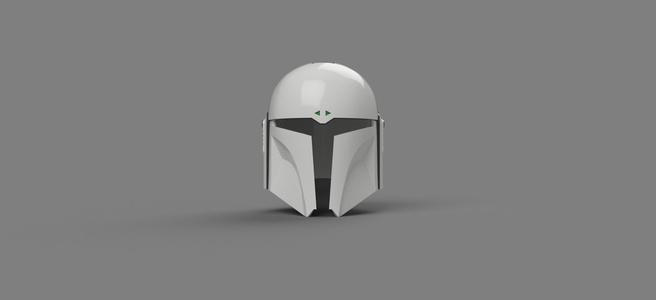 Imperial MK-1: Custom made Mandalorian Helmet STL File (3D Print File)