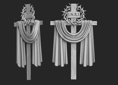 Cross with a Crown of Thorns