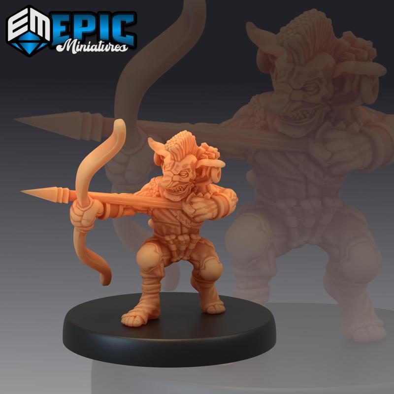 Wicked Goblin Tribe Archer Warrior / Green Skin Army Soldier / Classic Creature