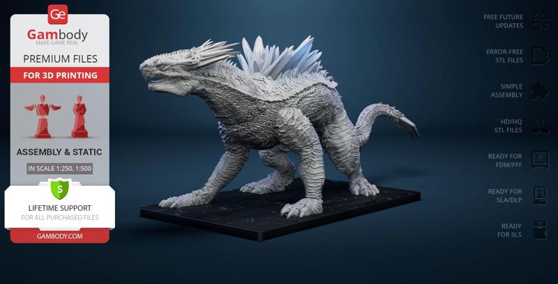 Shimo Kaiju STL Files for 3D Printing | Assembly Model