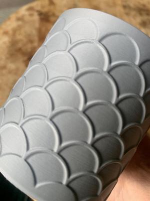 Scale pattern pot/planter