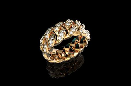 Diamond Cuban Ring N6
