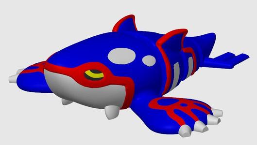 Articulated Kyogre Pokemon (No support, 3mf included)
