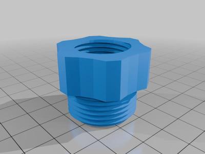 1/2″ F to 3/4″ M Pipe Coupler STL Fixed