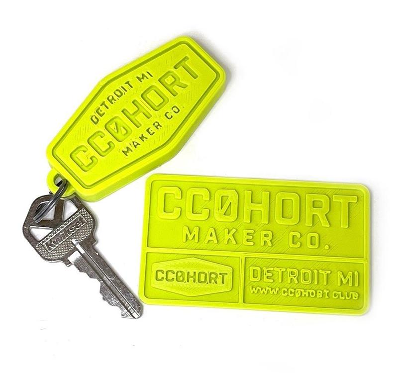 3D Printable STL Keychain & Business Card