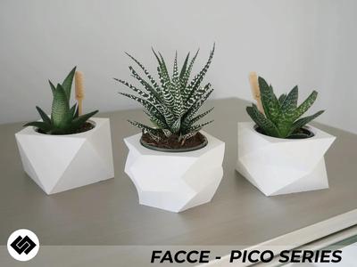 Facce Series Triple Planter Set