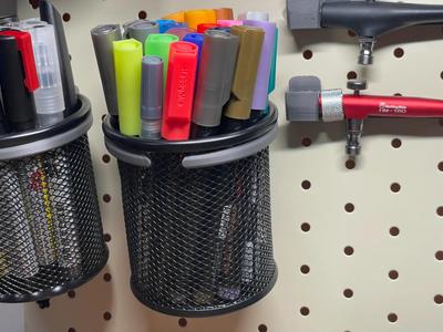 Pegboard Pen Holder