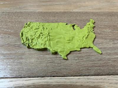 Low Poly USA Lower 48 States