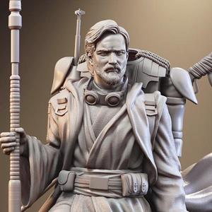 Obi-Wan Kenobi STL files for 3D Printing | Assembly Model