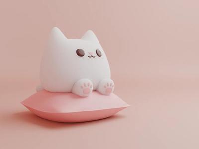 Cute chubby cat