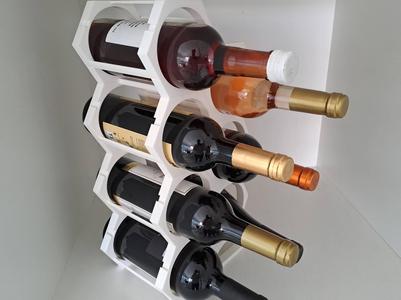 Modular honeycomb wine rack