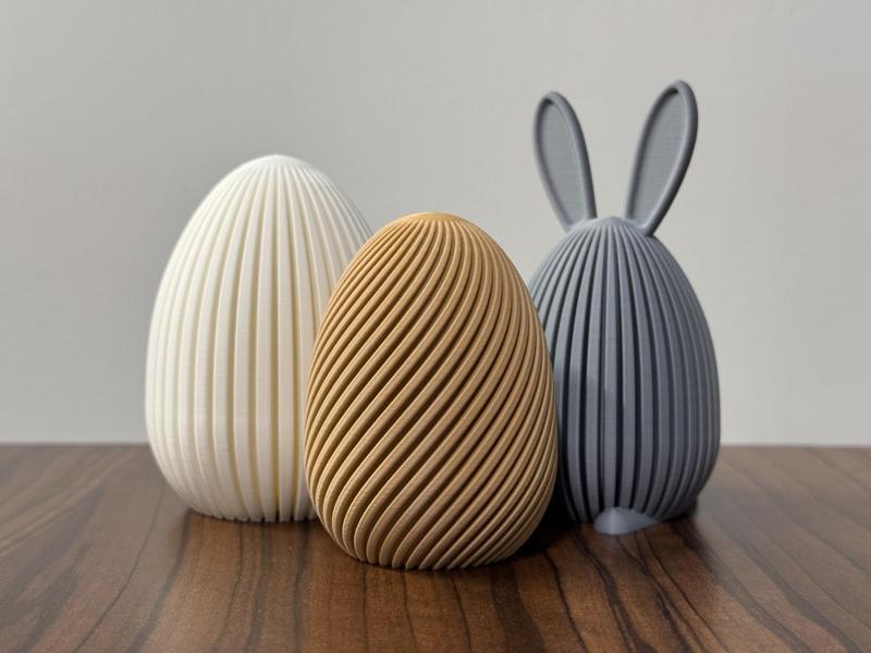 Spiral egg decoration
