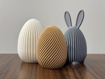 Spiral egg decoration