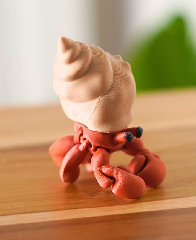 Hauling Hermit Crab – Articulated Fidget Hermit Crab – Ludo Fexi