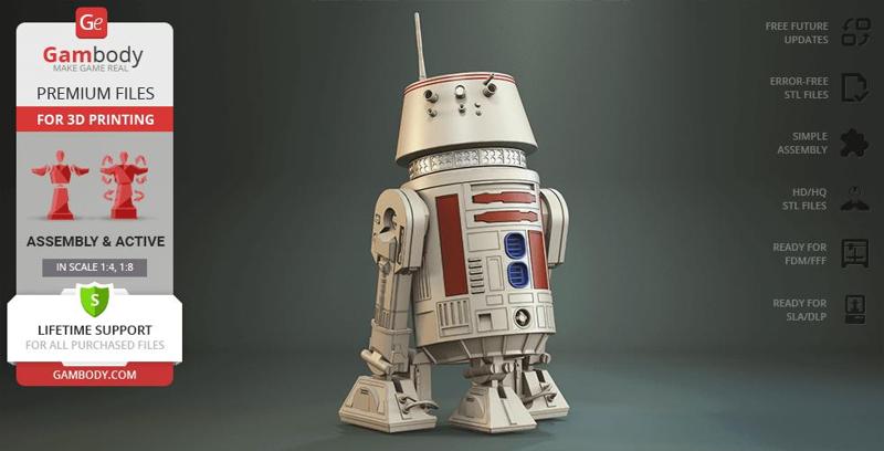 R5-D4 3D Printing Model | Assembly + Action
