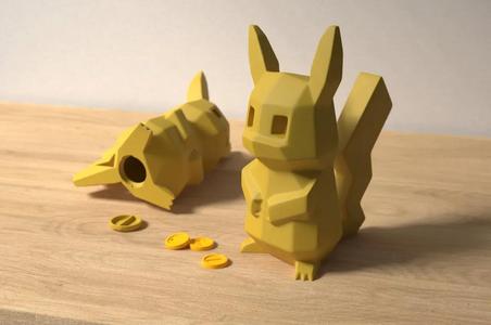 Low-poly Pikachu – Piggy Bank